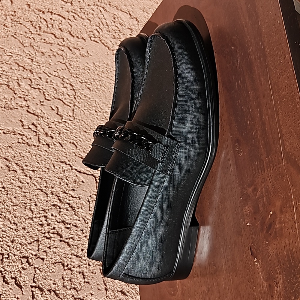 Guess Black Ciflin Loafers Dress Shoes Slip-On Size 10M - Picture 8 of 13